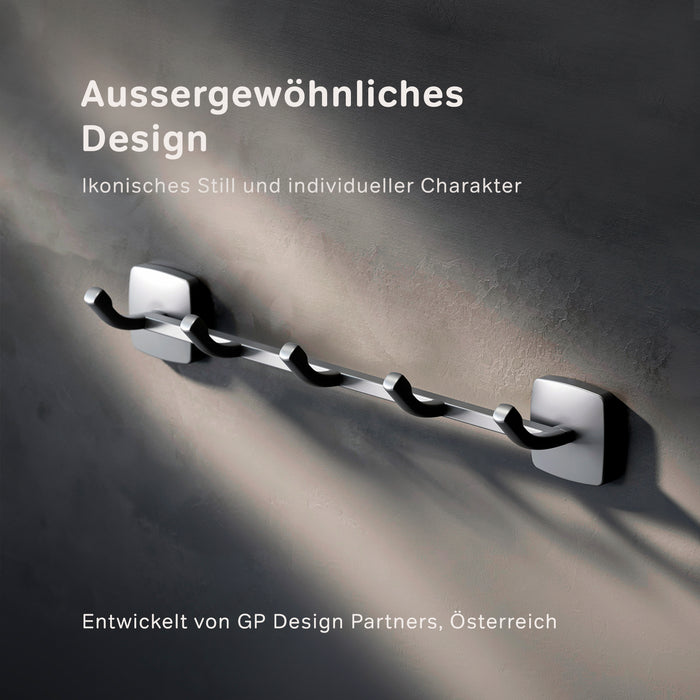 AGA35922 Handtuchhaken Gem Handtuchhaken-Set Wandhaken, Schwarz ampm-store.de