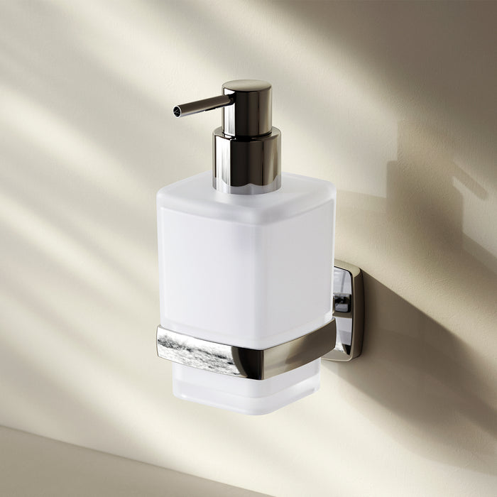 AGA36900 Seifenspender Gem Flüssigseifenspender aus Glas mit Wandhalterung ampm-store.de