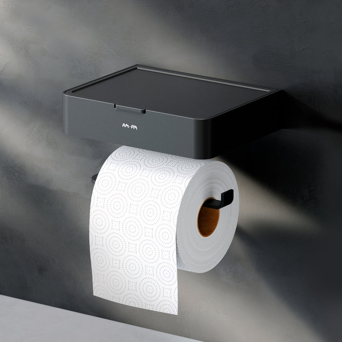 AIB341522 Toilettenpapierhalter Inspire V2.0 Klorollenhalter mit Box, Schwarz ampm-store.de