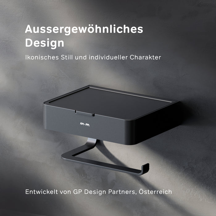 AIB341522 Toilettenpapierhalter Inspire V2.0 Klorollenhalter mit Box, Schwarz ampm-store.de