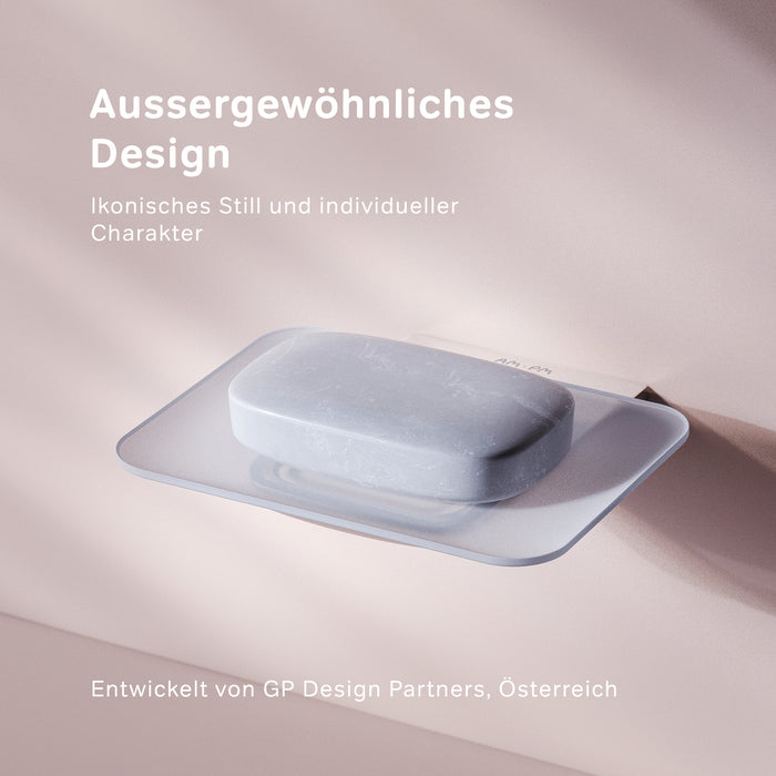 AIB34200 Seifenschale aus Glas mit Wandhalterung Inspire V2.0 Seifenhalter ampm-store.de