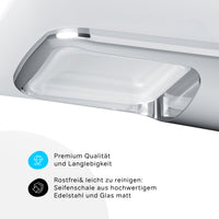AIB34200 Seifenschale aus Glas mit Wandhalterung Inspire V2.0 Seifenhalter ampm-store.de