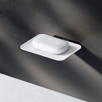 AIB34222 Seifenschale aus Glas mit Wandhalterung Inspire V2.0 Seifenhalter, Schwarz ampm-store.de