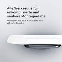 AIB34222 Seifenschale aus Glas mit Wandhalterung Inspire V2.0 Seifenhalter, Schwarz ampm-store.de