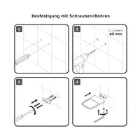 AIB34222 Seifenschale aus Glas mit Wandhalterung Inspire V2.0 Seifenhalter, Schwarz ampm-store.de