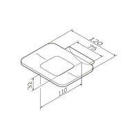 AIB34222 Seifenschale aus Glas mit Wandhalterung Inspire V2.0 Seifenhalter, Schwarz ampm-store.de