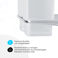 AIB343400 Zahnbürstenhalter Inspire V2.0 Doppelglasbecher mit Wandhalterung ampm-store.de