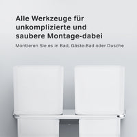 AIB343400 Zahnbürstenhalter Inspire V2.0 Doppelglasbecher mit Wandhalterung ampm-store.de