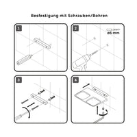 AIB343422 Zahnbürstenhalter Inspire V2.0 Doppelglasbecher mit Wandhalterung, Schwarz ampm-store.de