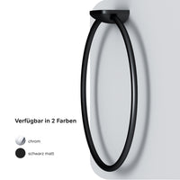 AIB34422 Handtuchring Inspire V2.0 Handtuchstange, Schwarz ampm-store.de