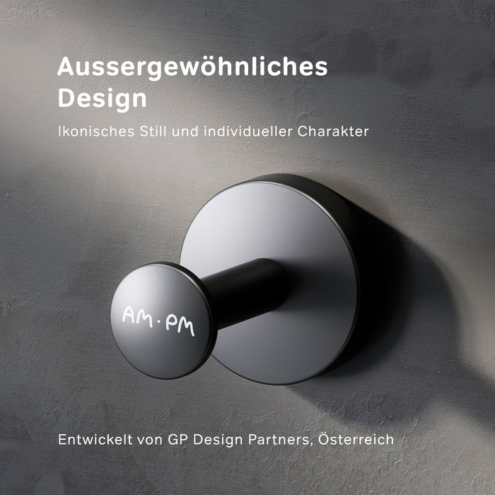 AIB35822 Handtuchhaken Inspire V2.0 Haken für Handtücher Kleiderhaken, Schwarz ampm-store.de