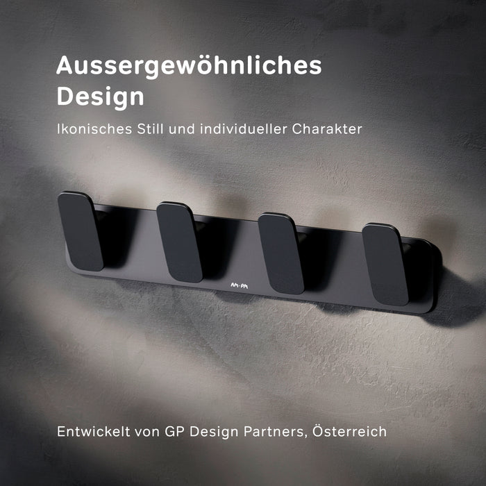 AIB35922 Handtuchhaken Inspire V2.0 Handtuchhaken-Set Wandhaken, Schwarz ampm-store.de