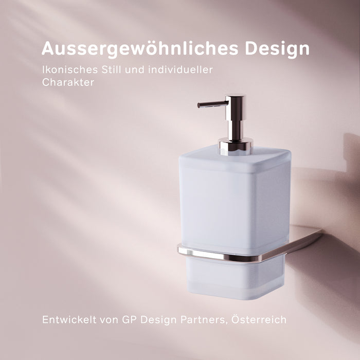 AIB36900 Seifenspender Inspire V2.0 Flüssigseifenspender aus Glas mit Wandhalterung ampm-store.de