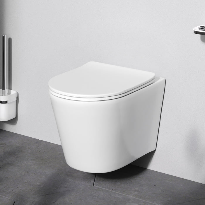 CPA1900SC Wand-WC mit Sitz Spike FlashClean Tiefspül-WC Spülrandlos Hänge WC mit Toilettendeckel ampm-store.de