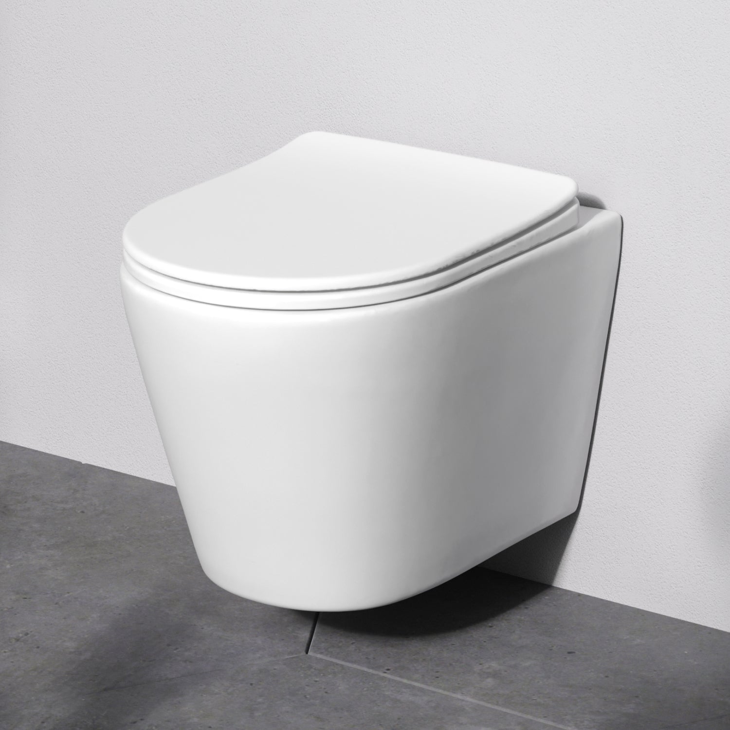 Toilettes murales CXB1701SC avec siège X-Joy S Toilettes à fond creux FlashClean Toilettes suspendues sans bride avec abattant