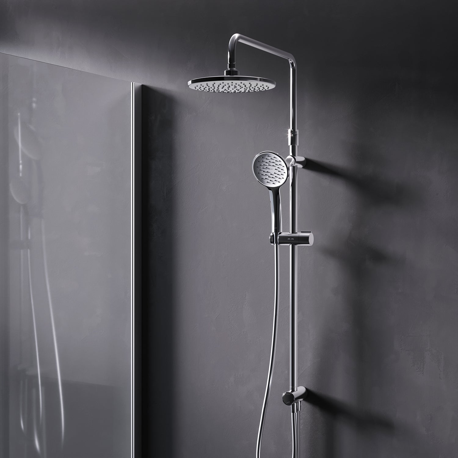 F07TA000 Duschsystem Hit Regendusche set Duschsäule ampm-store.de