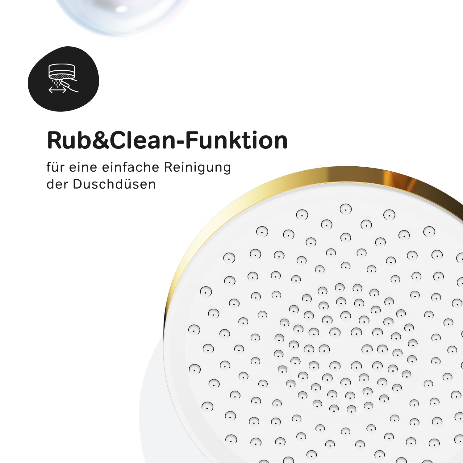 F07XA499 Duschsystem mit Thermostat Duscharmatur X-Joy Regendusche set Duschsäule, Gold