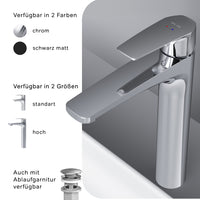 FGA92000 Bad Armatur Gem Waschtischarmatur mit hohem Auslauf Wasserhahn ampm-store.de