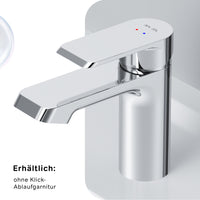 FNA82100 Bad Armatur Flash Waschtischarmatur mit Klick-Ablaufgarnitur Wasserhahn ampm-store.de
