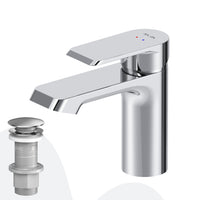 FNA82100 Bad Armatur Flash Waschtischarmatur mit Klick-Ablaufgarnitur Wasserhahn ampm-store.de