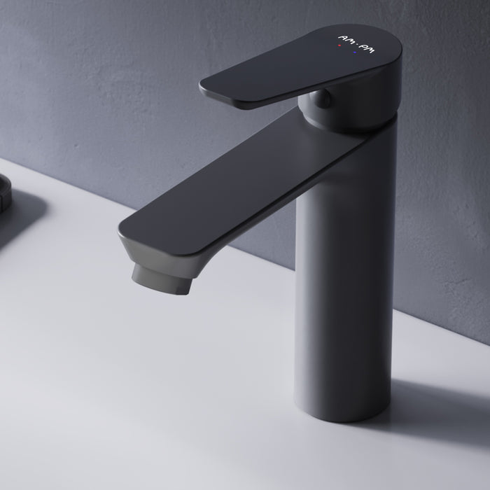 FTA02222 Bad Armatur Hit Waschtischarmatur M-Größe Wasserhahn, Schwarz ampm-store.de