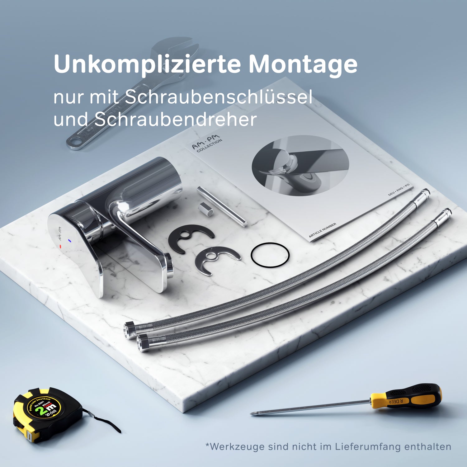 FXA02800 Bad Armatur X-Joy Waschtischarmatur EcoStart-Funktion Wasserhahn ampm-store.de