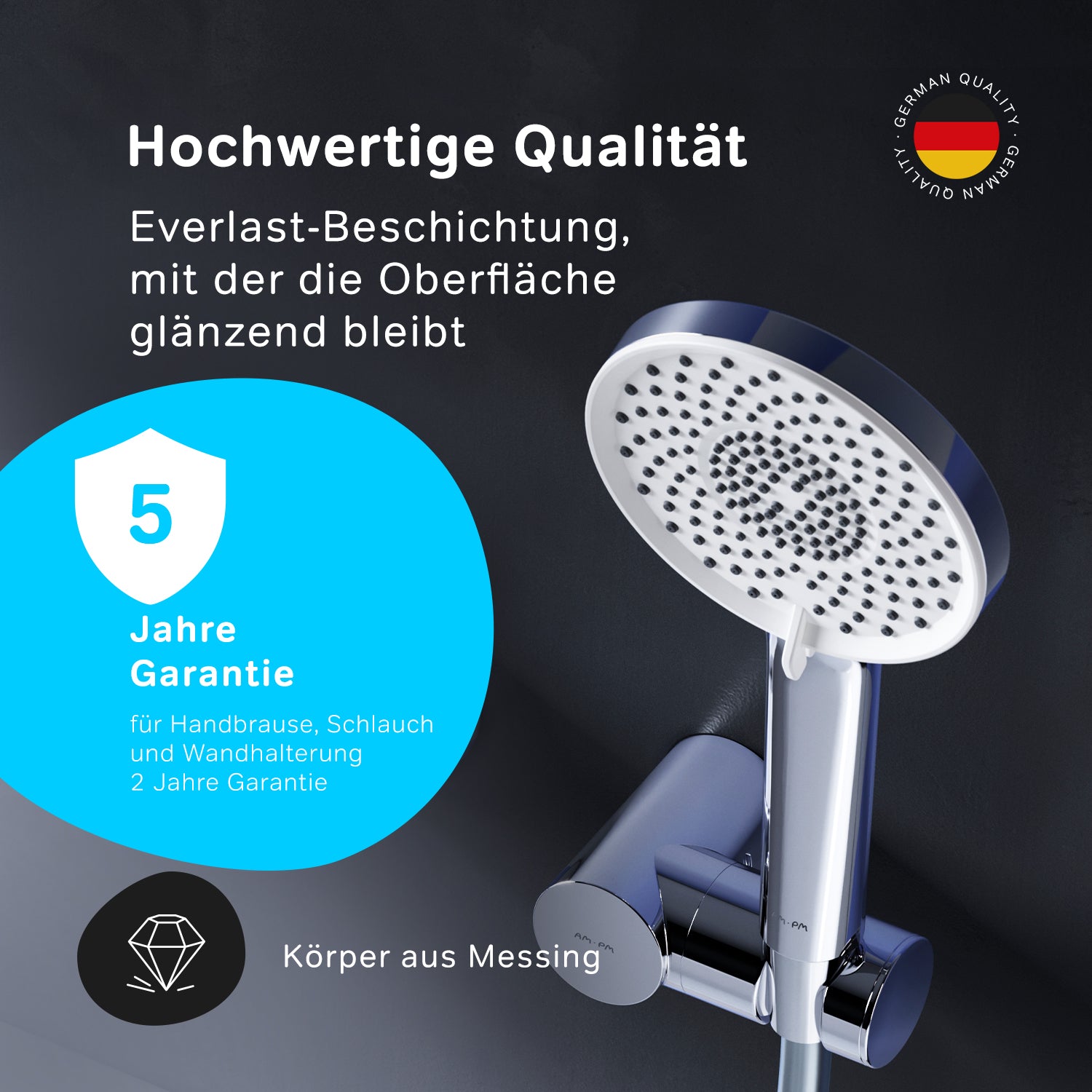 FXA15000 Wannenarmatur mit Handbrause und Halter X-Joy Mischbatterie Badewanne Wasserhahn Bad ampm-store.de