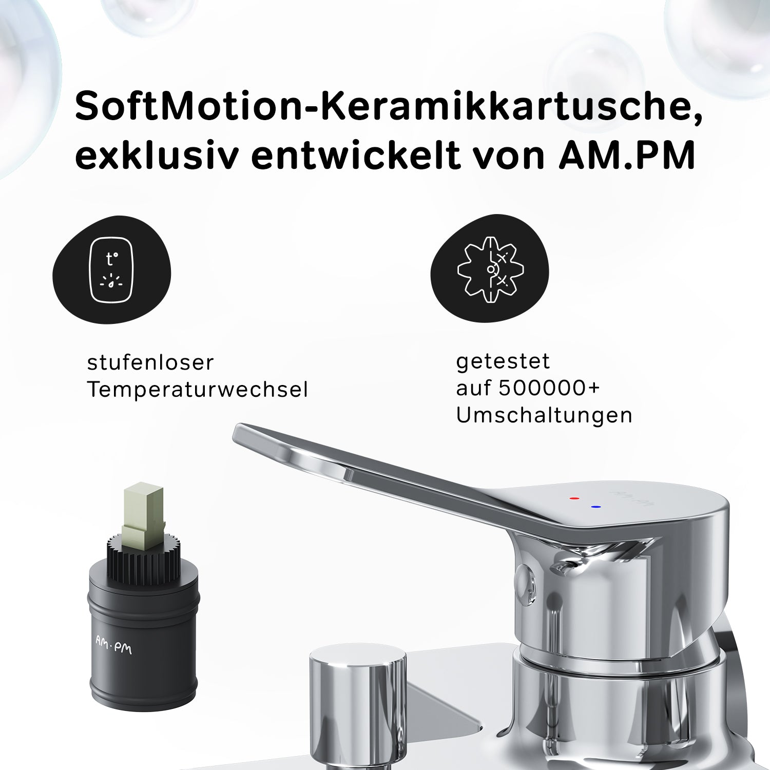 FXA15000 Wannenarmatur mit Handbrause und Halter X-Joy Mischbatterie Badewanne Wasserhahn Bad ampm-store.de