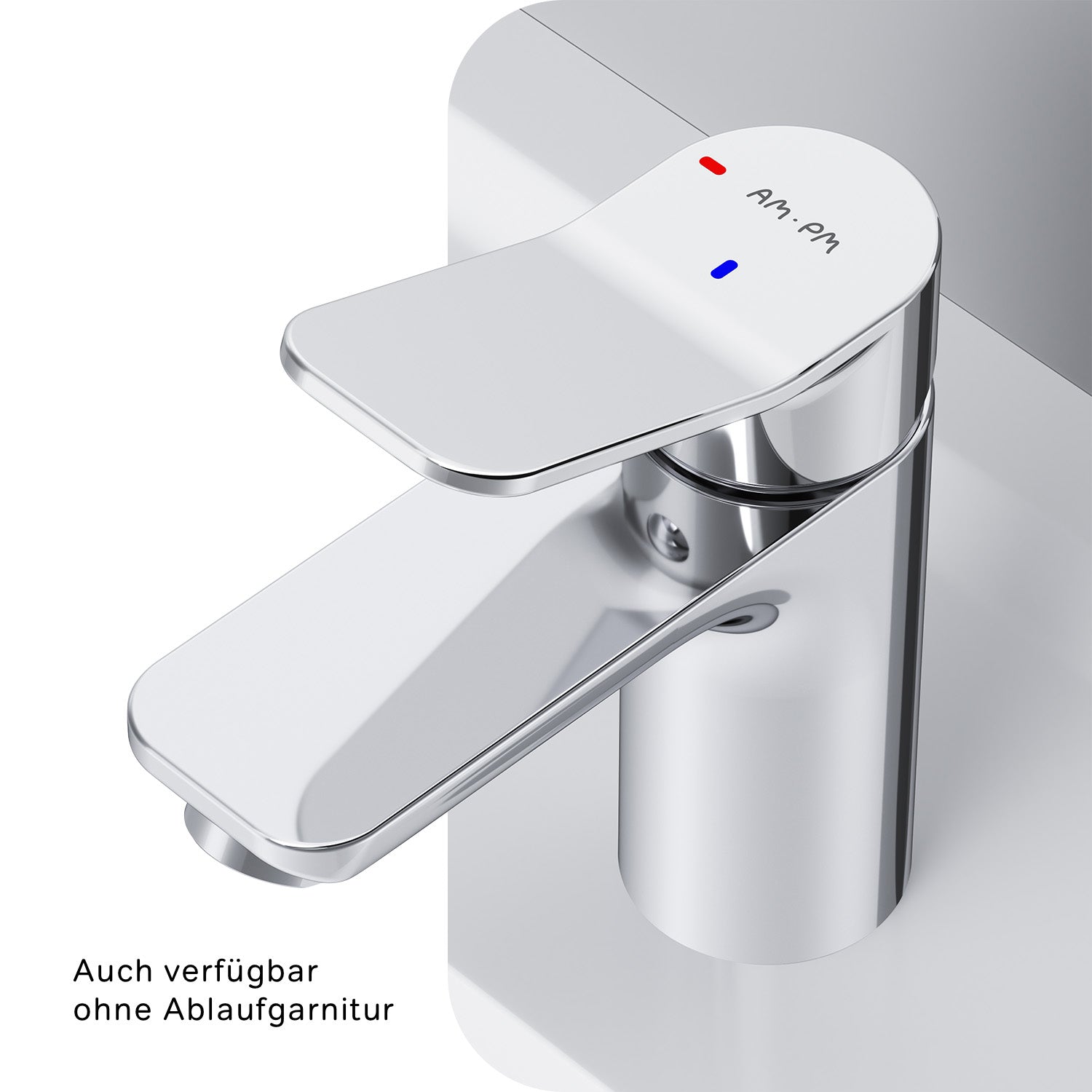 FXA82800 Bad Armatur X-Joy Waschtischarmatur EcoStart-Funktion mit Klick-Ablaufgarnitur Wasserhahn ampm-store.de