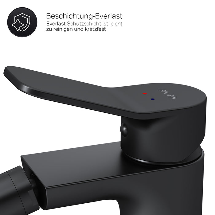 FXA83122 Bidetarmatur X-Joy Wasserhahn für Bidet, Schwarz ampm-store.de
