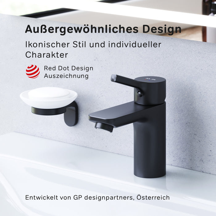 FXB02122 Bad Armatur X-Joy S Waschtischarmatur Wasserhahn, Schwarz ampm-store.de