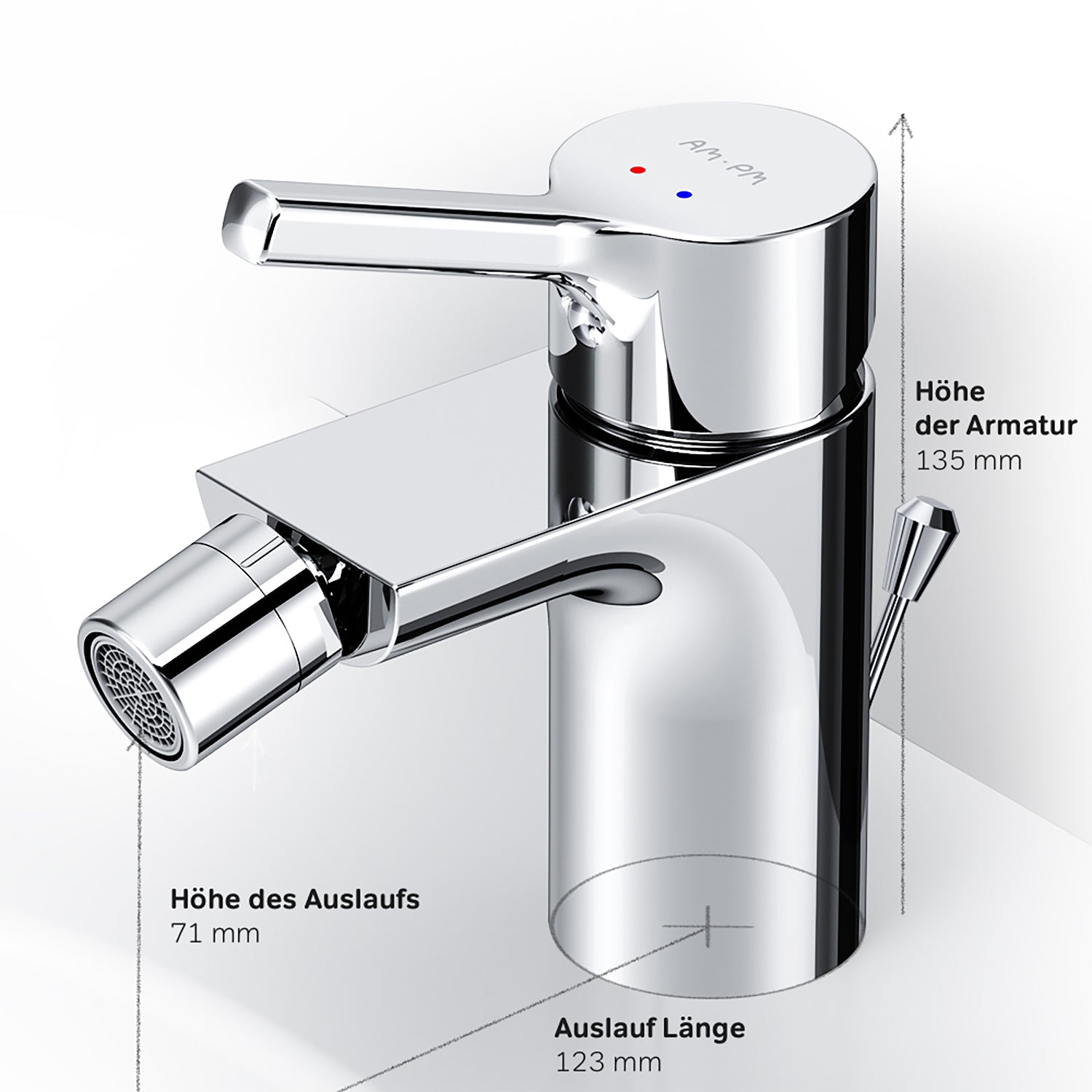 FXB83100 Bidetarmatur X-Joy S Wasserhahn für Bidet ampm-store.de