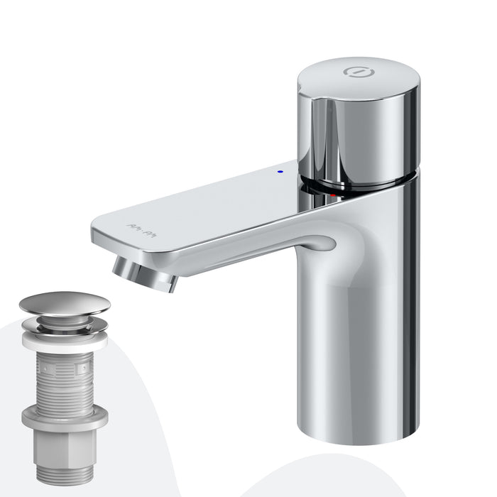 FXT82500 Bad Armatur X-Joy TouchReel Waschtischarmatur mit Klick-Ablaufgarnitur Wasserhahn ampm-store.de