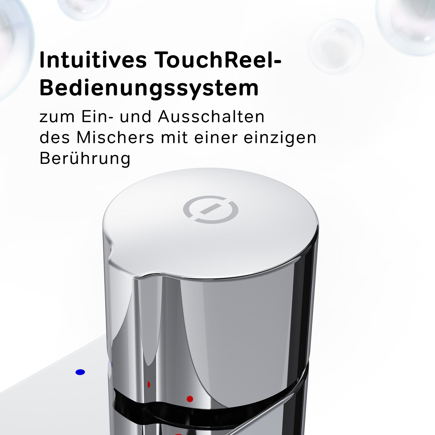 FXT82500 Bad Armatur X-Joy TouchReel Waschtischarmatur mit Klick-Ablaufgarnitur Wasserhahn ampm-store.de