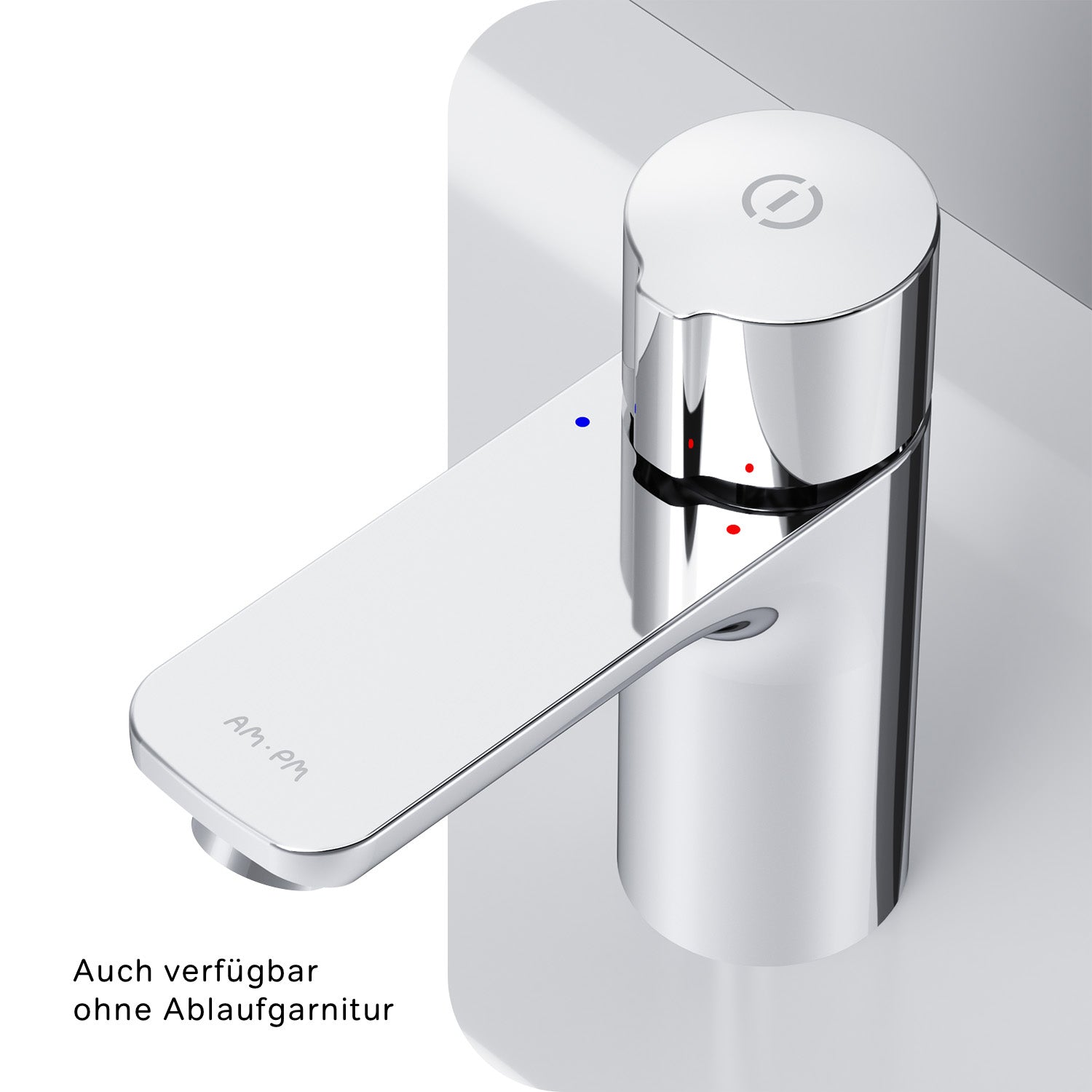 FXT82500 Bad Armatur X-Joy TouchReel Waschtischarmatur mit Klick-Ablaufgarnitur Wasserhahn ampm-store.de