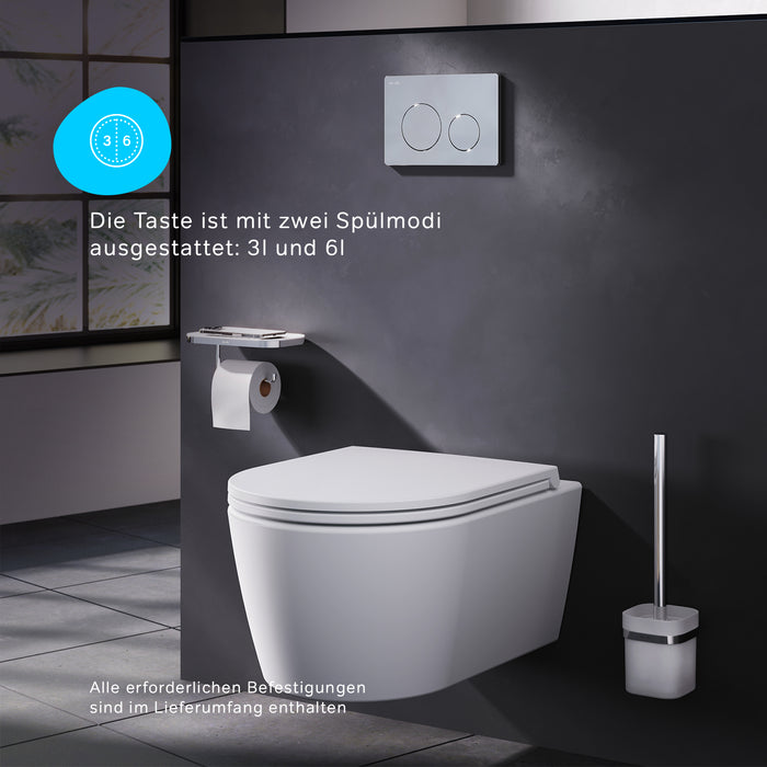 II90151 Prime fit S Betätigungsplatte für Unterputzspülkästen ampm-store.de