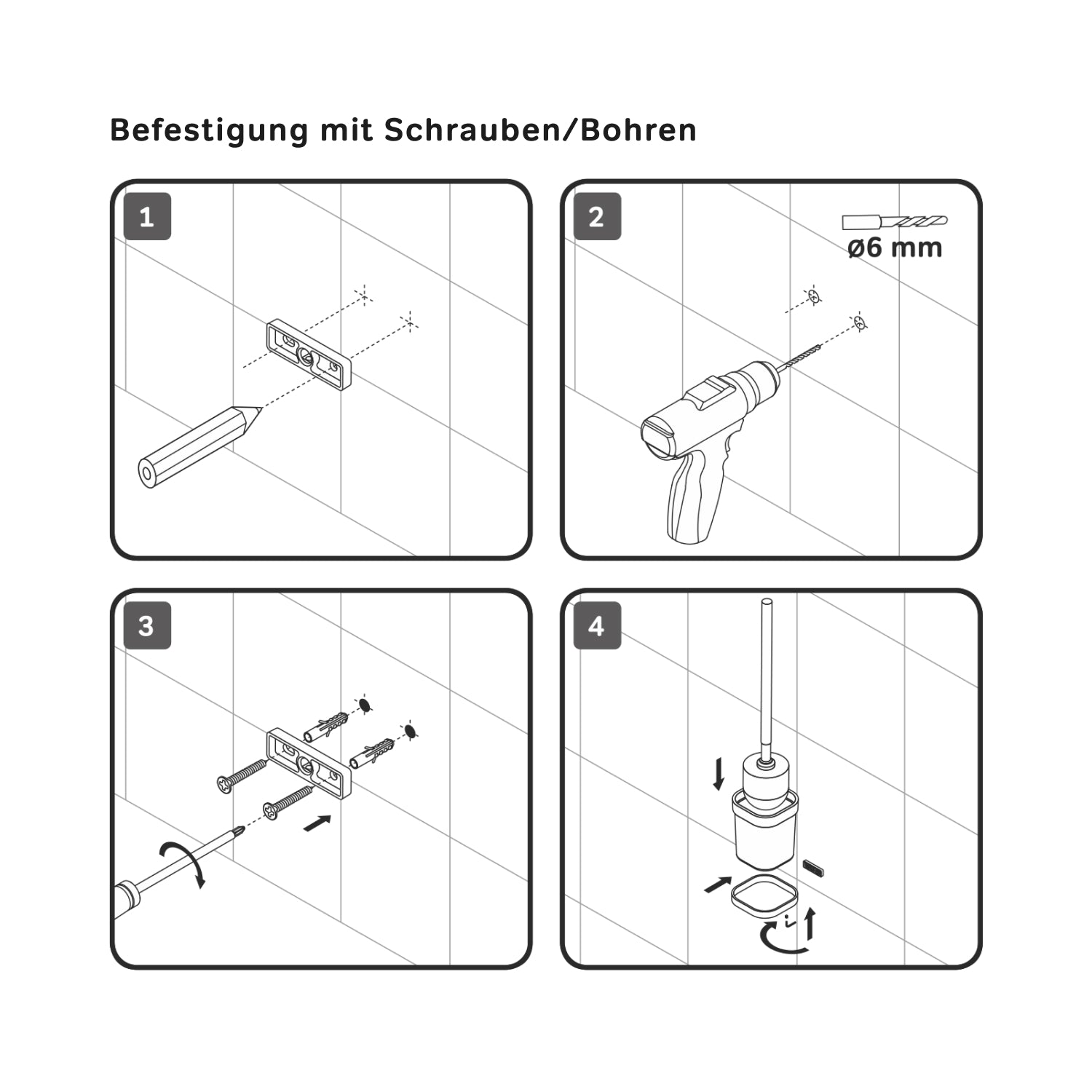 A8F33300 Toilettenbürste Func WC-Bürstenhalter