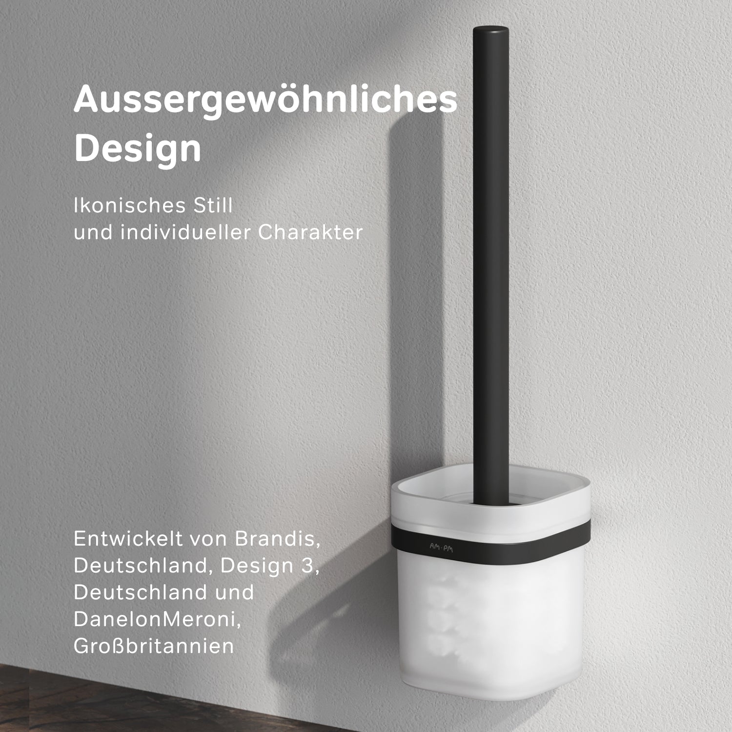 A8F33322 Toilettenbürste Func WC-Bürstenhalter, Schwarz ampm-store.de