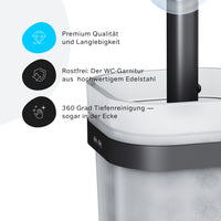 A8F33322 Toilettenbürste Func WC-Bürstenhalter, Schwarz ampm-store.de