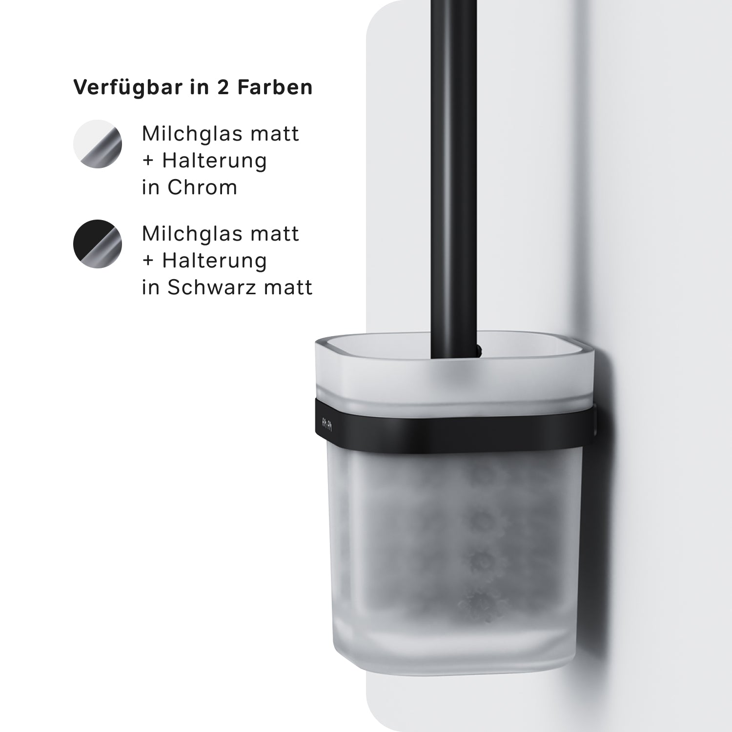 A8F33322 Toilettenbürste Func WC-Bürstenhalter, Schwarz