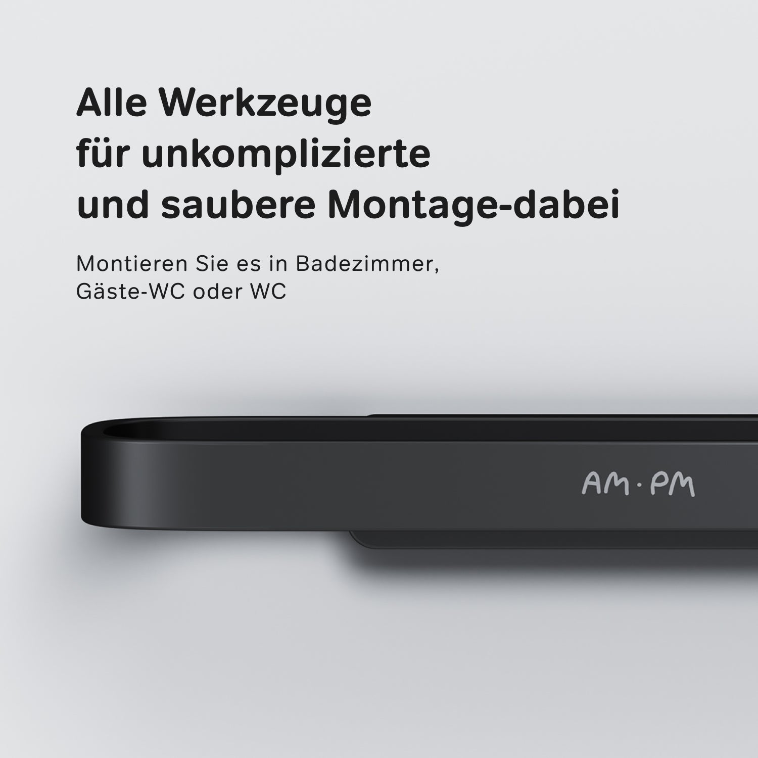 A8F34122 Toilettenpapierhalter Func Klorollenhalter ohne Deckel, Schwarz ampm-store.de
