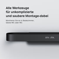 A8F34122 Toilettenpapierhalter Func Klorollenhalter ohne Deckel, Schwarz ampm-store.de