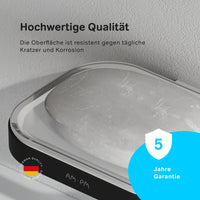 A8F34222 Seifenschale aus Glas Func Seifenhalter, Schwarz ampm-store.de