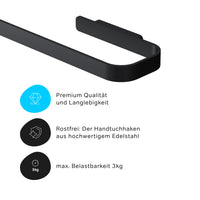 A8F346422 Handtuchhalter Func Handtuchstange, Schwarz ampm-store.de