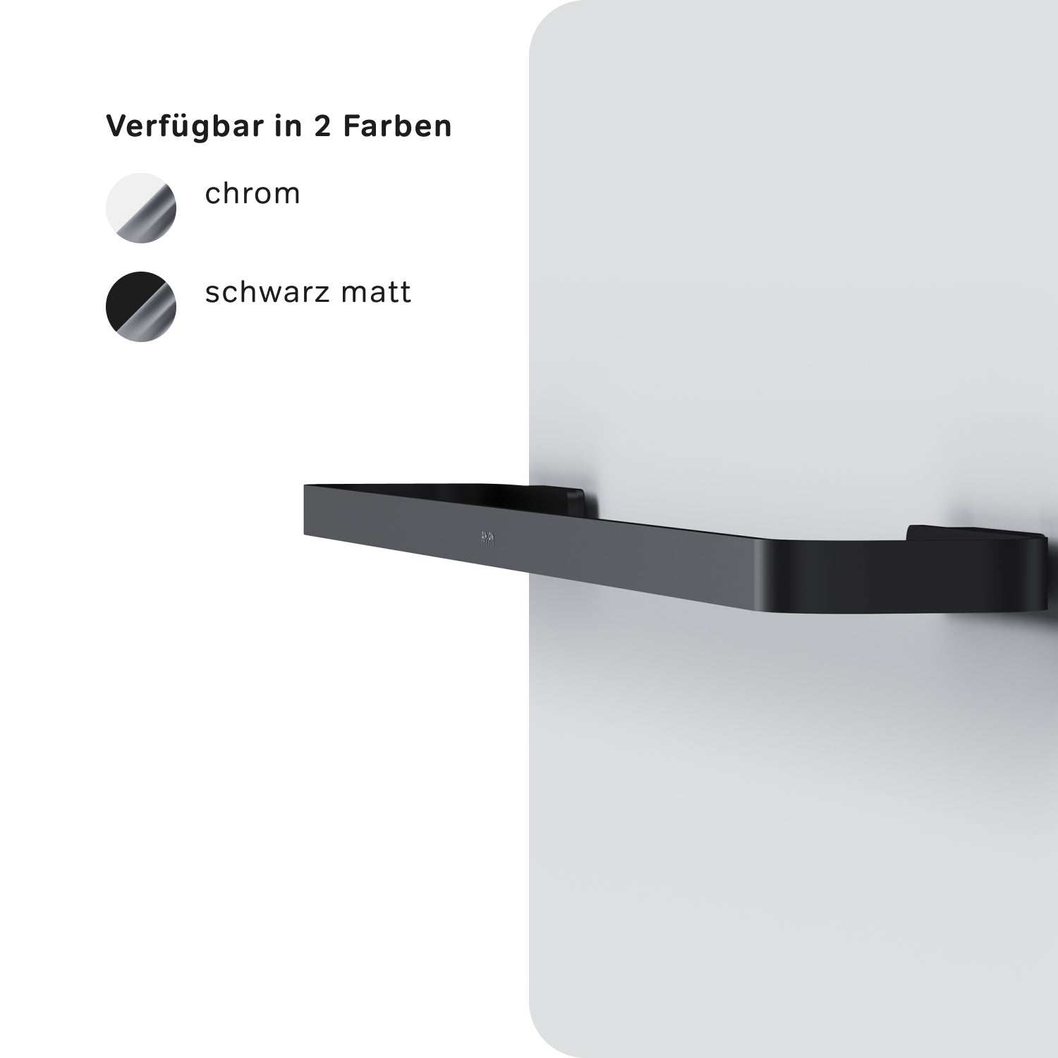 A8F346422 Handtuchhalter Func Handtuchstange, Schwarz ampm-store.de