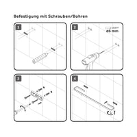 A8F346422 Handtuchhalter Func Handtuchstange, Schwarz ampm-store.de