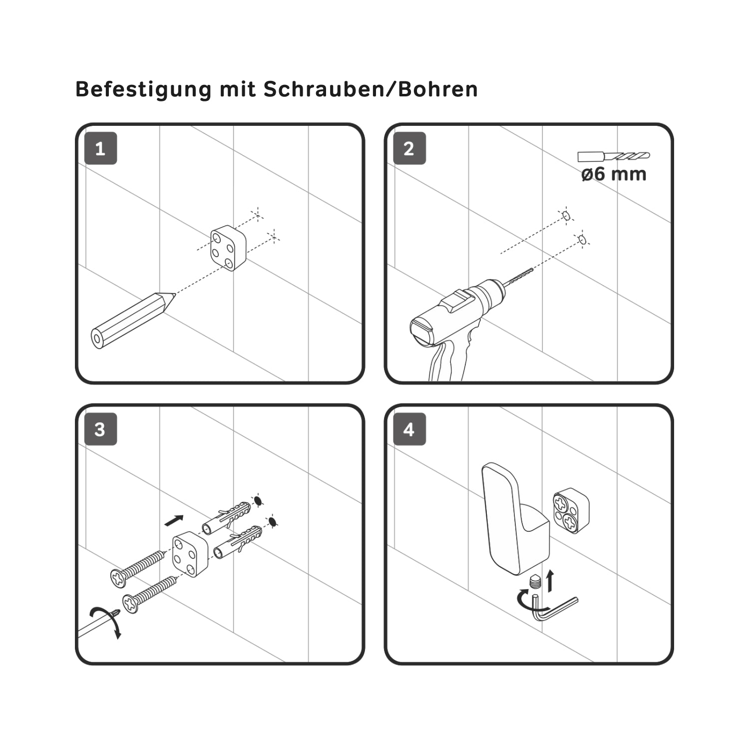 A8F35600 Handtuchhaken Func Doppelhaken für Handtücher Wandhaken