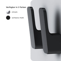 A8F35622 Handtuchhaken Func Doppelhaken für Handtücher Wandhaken, Schwarz ampm-store.de