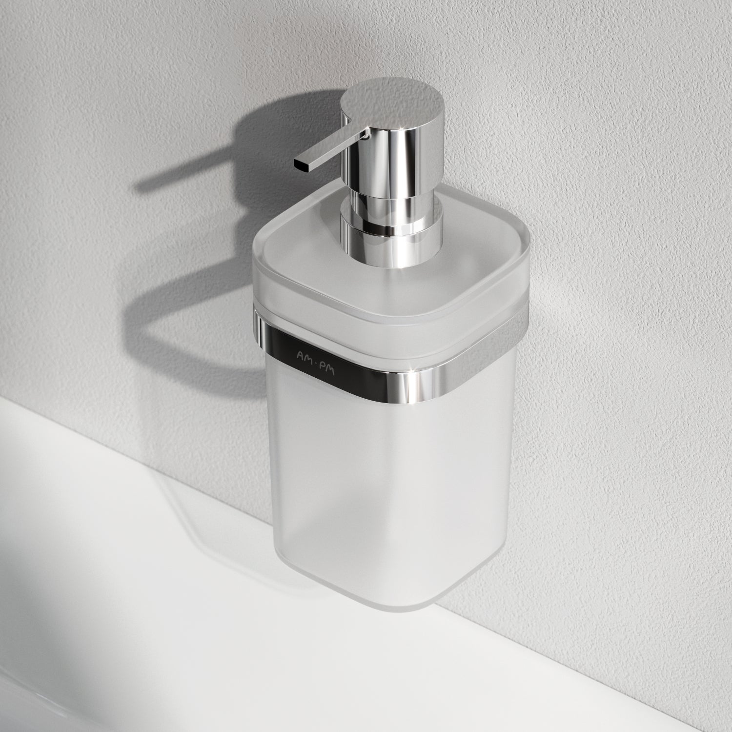 A8F36900 Seifenspender Func Flüssigseifenspender aus Glas mit Wandhalterung ampm-store.de
