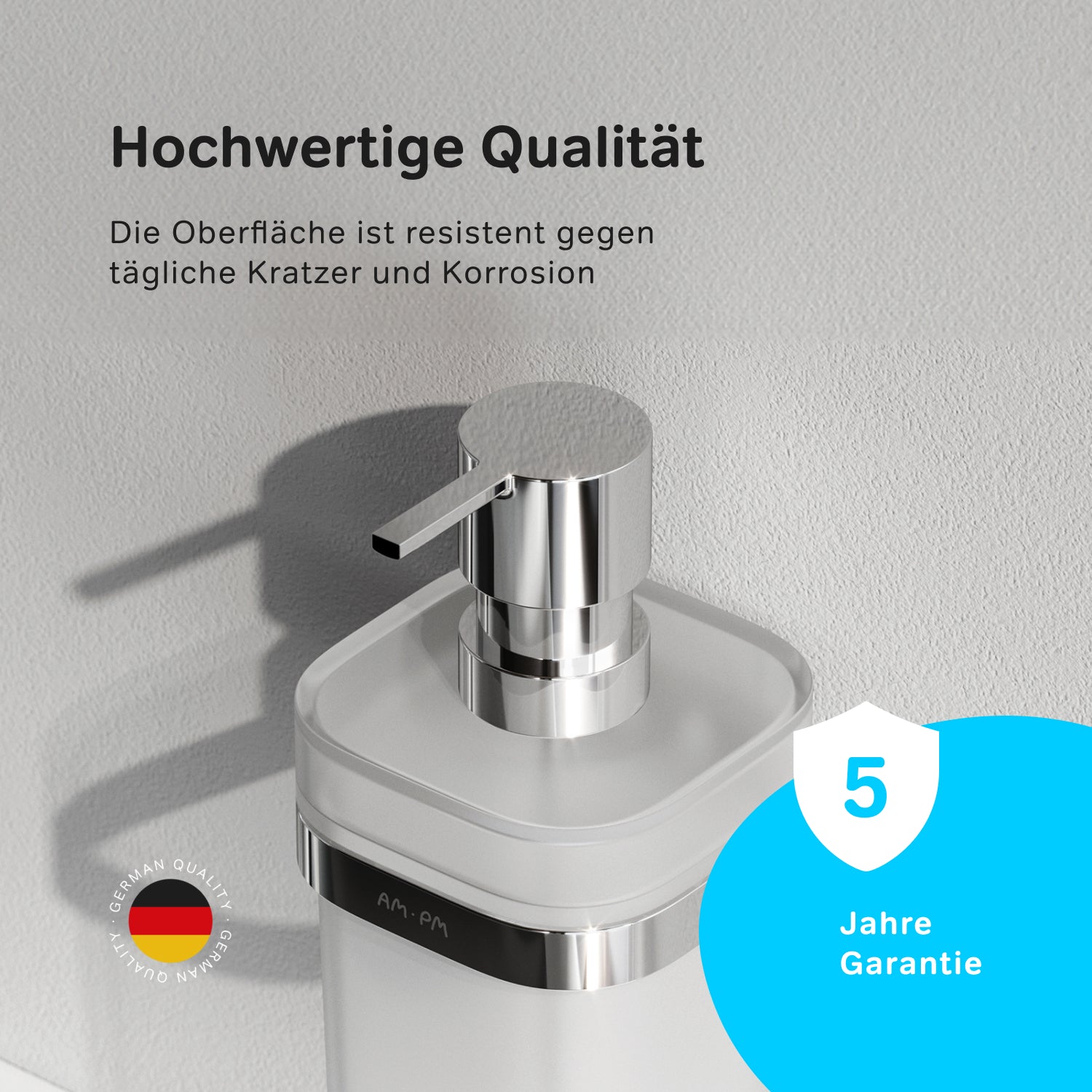 A8F36900 Seifenspender Func Flüssigseifenspender aus Glas mit Wandhalterung ampm-store.de